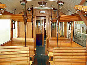 Innenaufnahme der Rittnerbahn